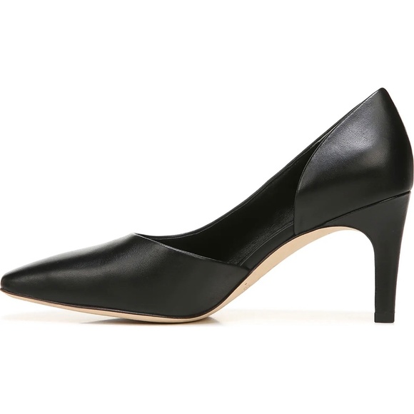 VINCE Tiana Pointed Toe Leather Pumps in Black Size 39 - Picture 4 of 6